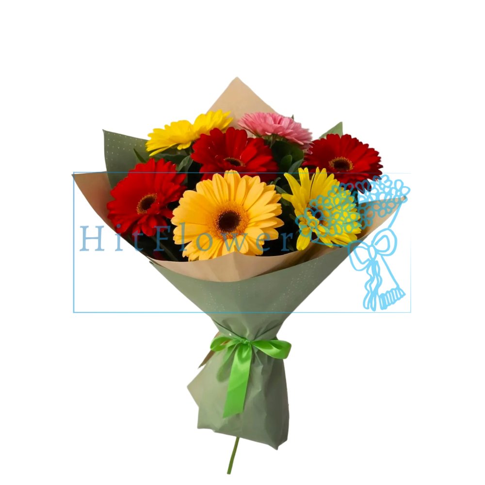 Букет цветов из: Герберы